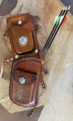 Kokopeli Leather Arrow Quiver
